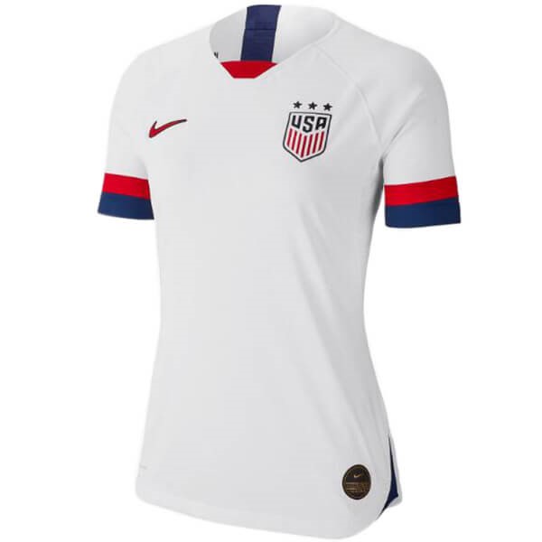 Camiseta Estados Unidos 1ª Kit Mujer 2019 Blanco